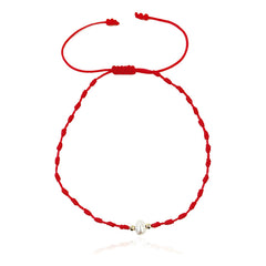 Pulsera Roja Vangania Perla Natural Joyería Artesanal Unisex