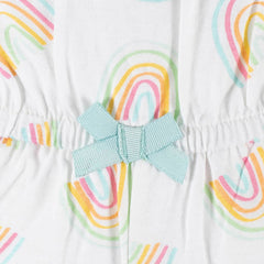 Romper Gerber Blanco Arcoiris Bebe Algodón