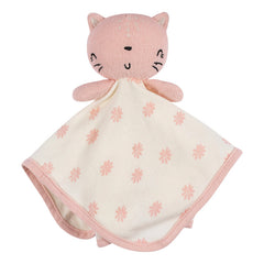 Paño Baño Gatito Gerber Bebé 12×12 Cm Rosa Algodón