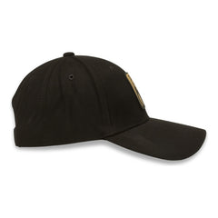Gorra Cerrada Para Hombre Knite Lobo Gamuza Negra Estilo New