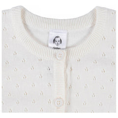 Sueter Gerber Algodón Blanco Con Botones Para Niña