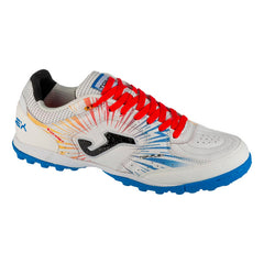 Tenis Futbol Rapido Joma Top Flex 2476 Turf Blanco/rojo