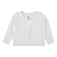 Sueter Gerber Algodón Blanco Con Botones Para Niña