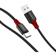 Cable De Datos Jie Smart 3a 1.8m Qc 3.0 Blanco Negro Rojo