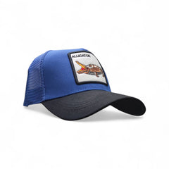 Gorra Animal Farm Alligator azul ajustable estilo camionero Knite
