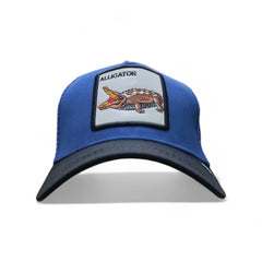 Gorra Animal Farm Alligator azul ajustable estilo camionero Knite