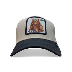 Gorra Animal Farm Bear beige ajustable estilo camionero Knite