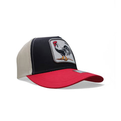 Gorra Animal Farm Cock negro rojo ajustable camionero Knite