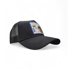 Gorra Animal Farm Cow negro ajustable estilo camionero Knite