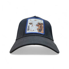 Gorra Animal Farm Cow negro ajustable estilo camionero Knite