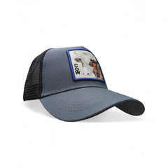 Gorra Animal Farm Cow gris ajustable estilo camionero Knite