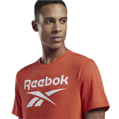 PLAYERA REEBOK CABALLERO RI BIG LOGO TEE NARANJA TALLA L