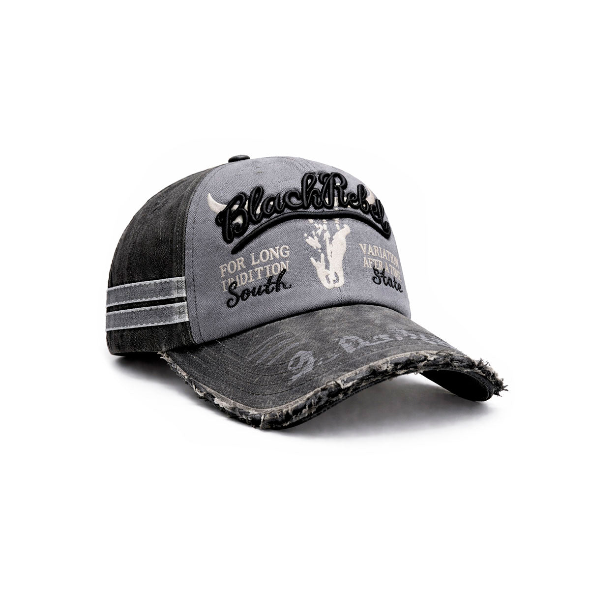 Gorra Knite Black Rebel vintage para hombre estampada