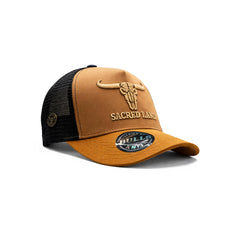 Gorra Hombre Bull Trucker Vaquero American Ranch Camel