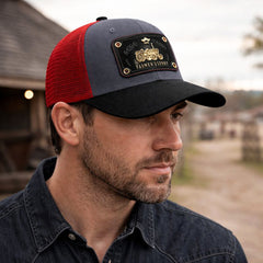 Gorra Knite Farmer Agro Negro Trucker Ajustable Original Cap gris