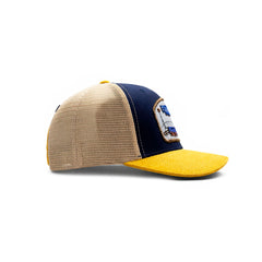 Gorra Barn Blue Trucker Ajustable Estilo Granja Farmer Agro azul