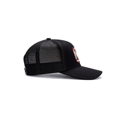 Gorra Barn Red Trucker Ajustable Estilo Granja Farmer Agro negro