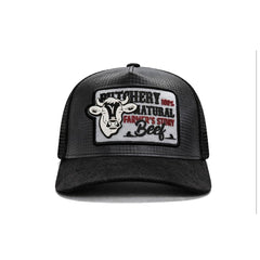 Gorra Knite Farmer Beef Blue Trucker Ganado Ajustable gris