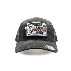 Gorra Knite Farmer Beef Blue Trucker Ganado Ajustable gris oscuro