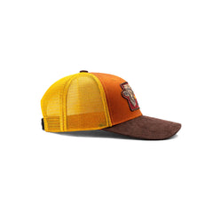 Gorra Knite Farmer Beef Red Trucker Ganado Ajustable naranja