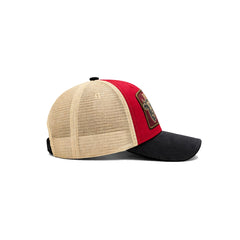 Gorra Knite Farmer Beef Red Trucker Ganado Ajustable rojo