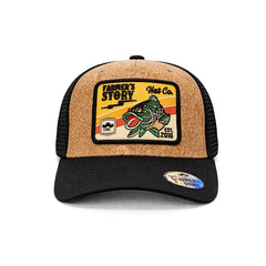 Gorra Knite Farmer Coi Amarillo Trucker Pesca Bass Ajustable café