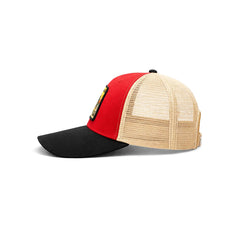 Gorra Knite Farmer Coi Amarillo Trucker Pesca Bass Ajustable rojo