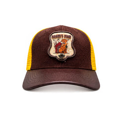 Gorra Knite Farmer Dog Yellow Trucker Ajustable Western amarillo