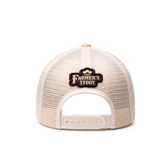 Gorra Knite Farmer Dog Yellow Trucker Ajustable Western beige