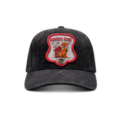 Gorra Knite Farmer Dog Blue Trucker Perro Ajustable Agro gris oscuro