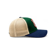 Gorra Knite Farmer Dog Blue Trucker Perro Ajustable Agro verde