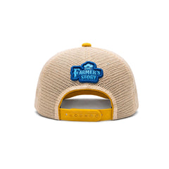 Gorra Knite Farmer Gallo Azul Trucker Agro Ajustable amarillo