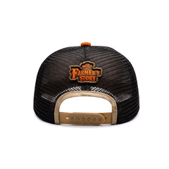 Gorra Knite Farmer Gallo cafe Trucker Agro Ajustable beige