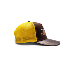 Gorra Trucker Harvest brown Ajustable Knite Estilo Campo cafe