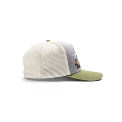 Gorra Trucker Harvest Black Ajustable Estilo Farmer Urbana verde