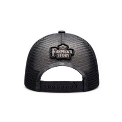 Gorra Knite Farmer Horse Black Trucker Caballo Ajustable gris oscuro