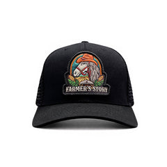 Gorra Knite Farmer Horse Brown Agro Trucker Caballo Rancho negro