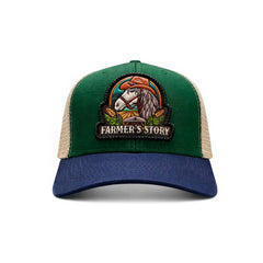 Gorra Knite Farmer Horse Brown Agro Trucker Caballo Rancho verde