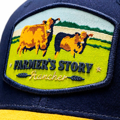 Gorra Knite Farmer blue Trucker Ajustable Hombre rancher azul marino