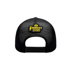 Gorra Knite Farmer Rooster Gold Trucker Gallo Oro Ajustable blanco
