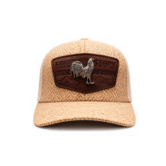 Gorra Knite Farmer Rooster Silver Trucker Plata Ajustable beige
