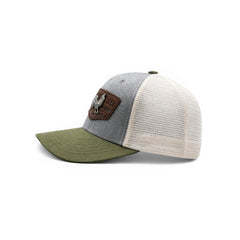 Gorra Knite Farmer Rooster Silver Trucker Plata Ajustable gris