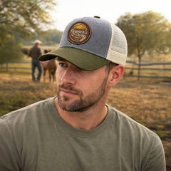 Gorra Knite Farmer Wheat Cafe Trucker Ajustable Cap gris