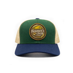 Gorra Knite Farmer Wheat Cafe Trucker Ajustable Cap verde