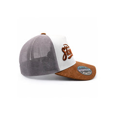 Gorra Trucker Livestock Canyon Light Stampede Blanca Gamuza