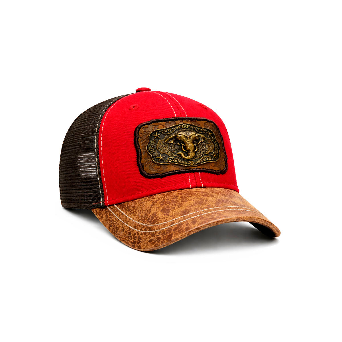 Gorra Trucker Vaquera Elefante Herraje Metálico Rancho