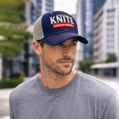 Gorra Knite American Basic Trucker Ajustable Original Cap azul