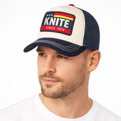 Gorra Knite Tools ThreeStars Trucker Ajustable Original Cap blanco
