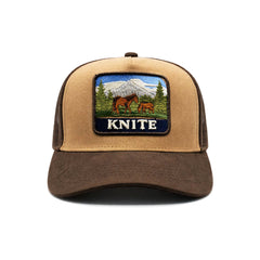 Gorra Knite Horse Basic Trucker Caballo Vaquero Ajustable café