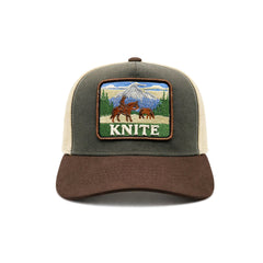 Gorra Knite Mountain Basic Trucker Montaña Vaquero Ajustable café